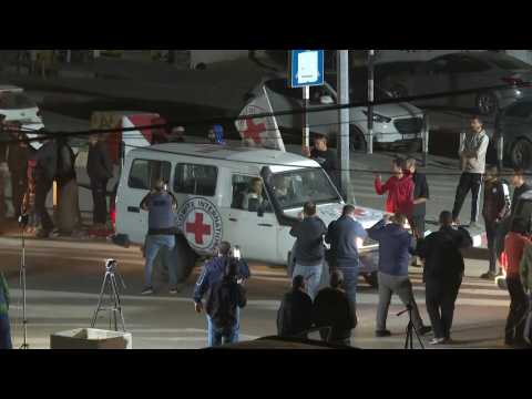 Released hostages cross Rafah border crossing to Egypt (2)