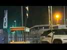 Bus transporting released Palestinian detainees leaves Ofer prison