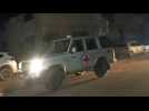 Red Cross convoy transporting released hostages arrives at Rafah crossing