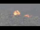 Explosion in northern Gaza seen from Israel