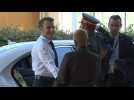 French President Emmanuel Macron arrives at COP28