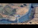 Israeli army manoeuvrers on the Israel-Gaza border