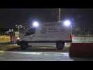 Ambulance carrying released hostages arrives at Israeli hospital