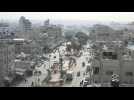 Skyline of Rafah as Israel-Hamas truce enters final day