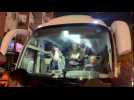 Bus carrying freed Palestinian prisoners arrives in Ramallah