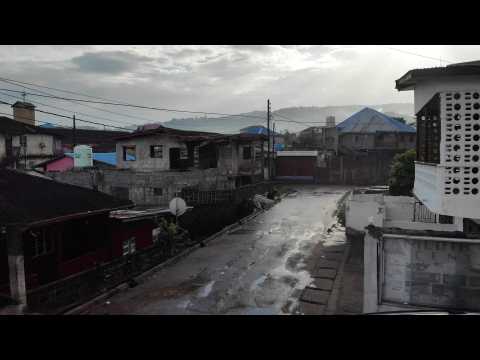 Empty streets in Freetown as Sierra Leone imposes national curfew