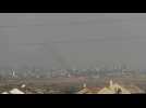 Smoke rises over northern Gaza seen from Israel's Sderot