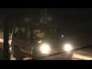 Released hostages seen aboard Red Cross convoy driving through Rafah crossing