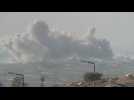 Large cloud of smoke rises over north Gaza as Israel continues bombardment