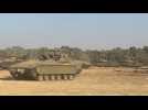 Massive deployment of military vehicles near the Israel-Gaza border