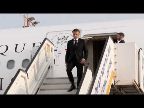 French President Macron arrives in Israel on solidarity visit