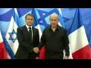 French President Macron meets with Israeli PM Netanyahu in Jerusalem