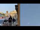 Rocket alert over Jaffa, interceptions seen in the sky