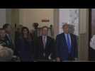 Donald Trump arrives at court for civil fraud trial