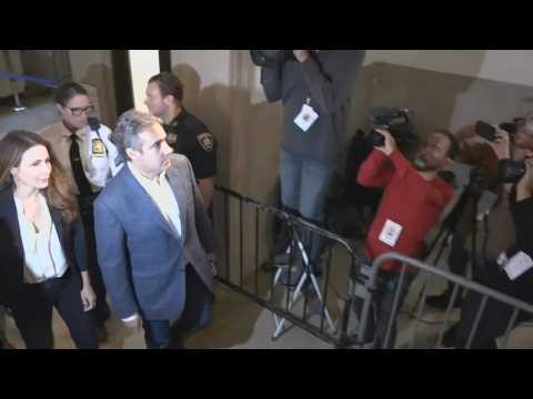 Trump's former lawyer, Michael Cohen, enters courtroom