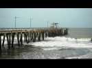 Rains in El Salvador as tropical storm Pilar scrapes past Central America