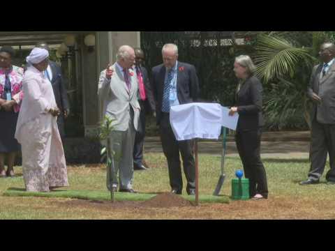King Charles visits UN office in Nairobi on second day of trip to Kenya
