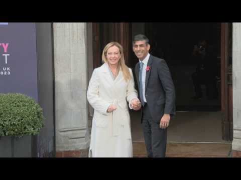 Italian PM Meloni arrives at AI Safety Summit in UK
