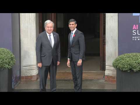 UN Secretary General arrives at AI Safety Summit in UK
