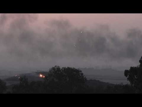 Rocket barrage over central Israel launched from Gaza Strip