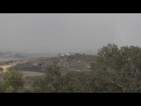 Amid clouds and smoke, Israeli strikes on Gaza continue