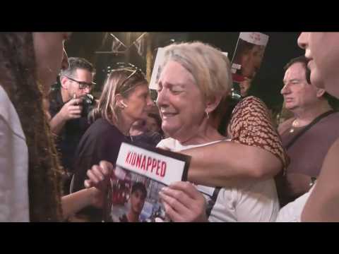 Hostage families protest in Tel Aviv