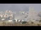 Smoke over northern Gaza after Israeli strike
