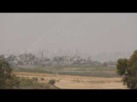Rockets fired toward Israel as battles rage in northern Gaza Strip