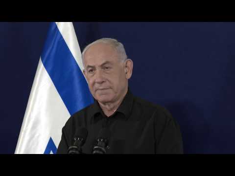 Netanyahu says world must 'demand hostages be freed immediately, unconditionally'