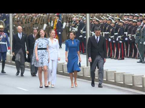 Spain's Princess Leonor arrives in parliament to swear oath of allegiance
