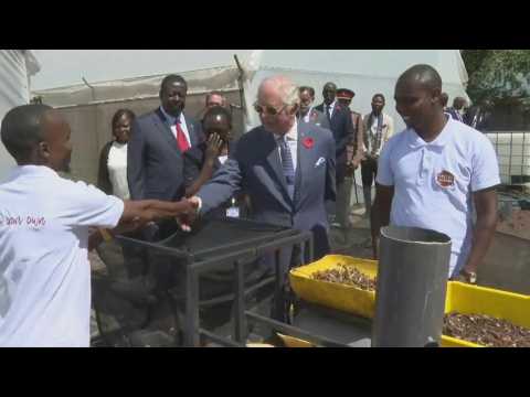 King Charles visits the City Shamba urban farm project in Nairobi