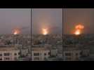 Strikes on Gaza city on the 16th day of the war between Israel and Hamas