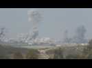 Huge clouds of smoke rise over northern Gaza after Israeli strikes