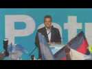 Argentina's Massa celebrates first round results with supporters