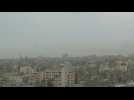 Smoke billows after Israeli strike on Gaza City
