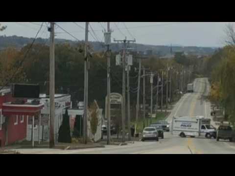 Police presence outside bar where US gunman opened fire in Maine