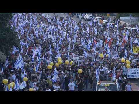 Israelis rally in Jerusalem for release of Hamas-held hostages