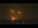 Flares, explosions light up sky over northern Gaza