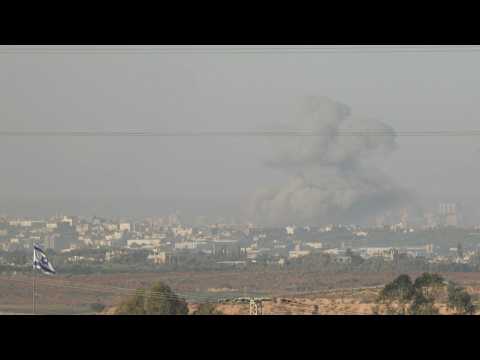Smoke rises in northern Gaza as Israeli strikes continue
