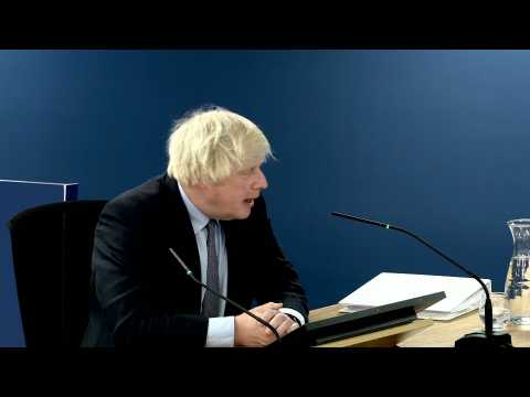 UK's Boris Johnson apologises to Covid victims' families at public inquiry