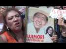 Supporters of ex-Peru president Fujimori gather outside prison as court orders release