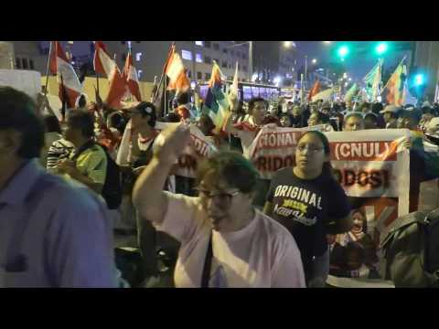 Peruvians march to call for president Boluarte's resignation