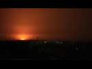 Explosions, flares, smoke over Gaza's Rafah near Egypt border