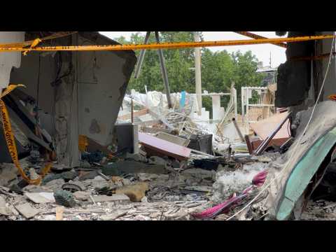 Damage in coastal city of Ashkelon following strike from the Gaza Strip