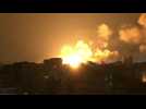 Israeli air strikes continue targeting Gaza at night