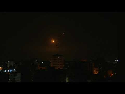 Rockets fired from Gaza, some intercepted by the Iron Dome