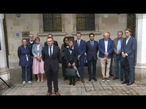Minute's silence in Arras after French school teacher killing