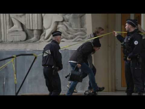 French school reopens the day after fatal attack on teacher