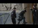 French school reopens the day after fatal attack on teacher