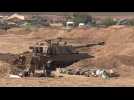 Israeli artillery position near Gaza border